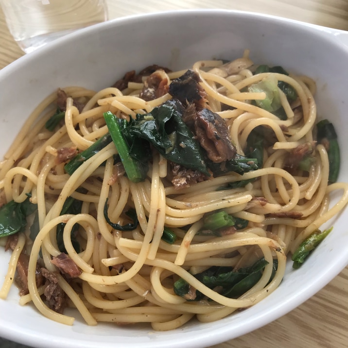 簡単！栄養満点！鰯の蒲焼缶パスタ